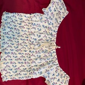 off the shoulder crop top